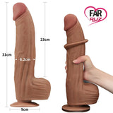 Lovetoy 31 Cm Çift Katmanlı Kayar Derili Melez Dildo - FA-317062