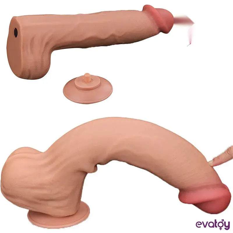 Lovetoy 36 Cm Çift Katmanlı Kayar Derili Dildo - FA-317054
