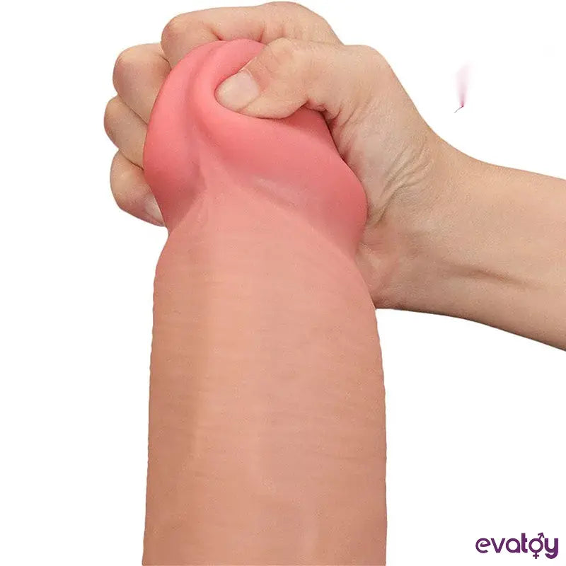 Lovetoy 36 Cm Çift Katmanlı Kayar Derili Dildo - FA-317054