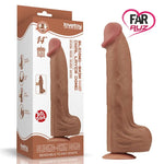 Lovetoy 36 Cm Çift Katmanlı Kayar Derili Melez Dildo - FA-317064