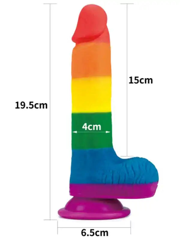 7.5'' Prider Dildo Realistik Penis 19.5 cm - LV410026