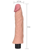 Lovetoy 8" REAL SOFTEE Titreşimli Et Dokusunda Vibratör 20 cm - LV0913