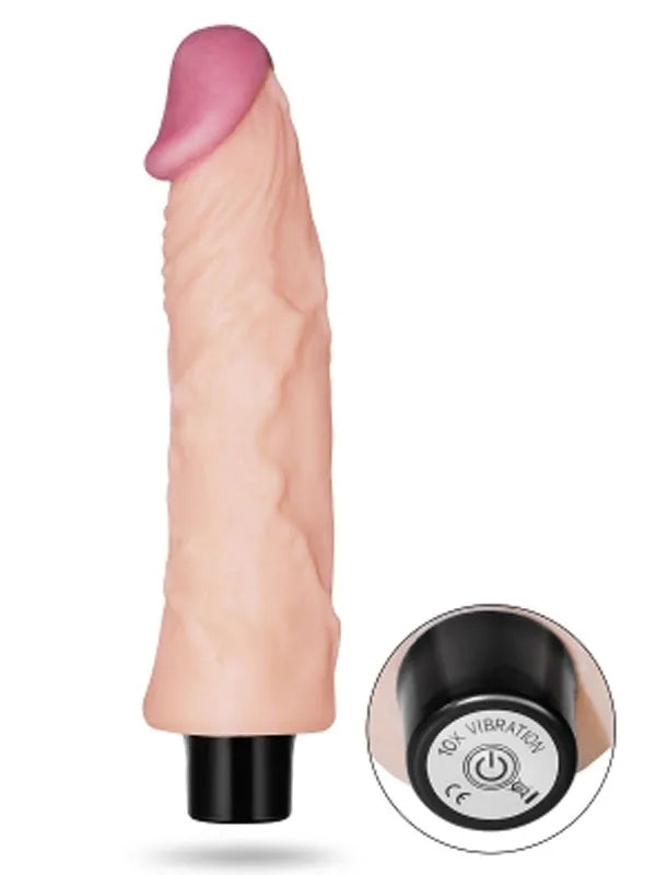 Lovetoy 8" REAL SOFTEE Titreşimli Et Dokusunda Vibratör 20 cm - LV0913
