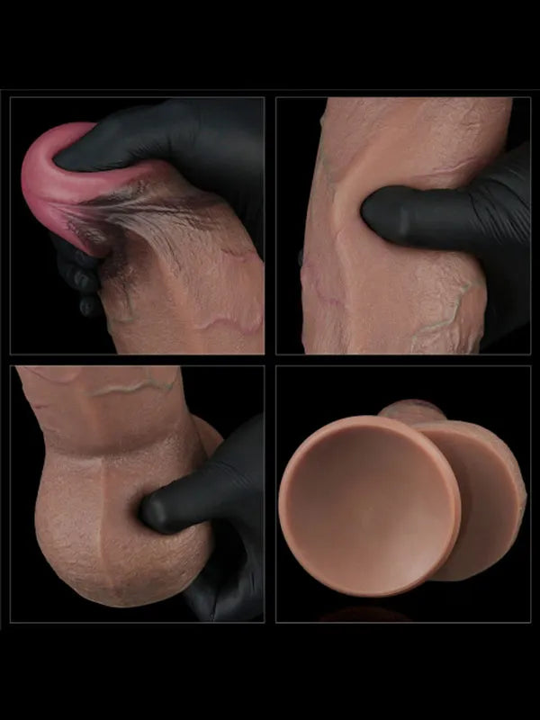 9.5'' Dual Layered Silicone Cock XXL 24.5 cm - LV411061