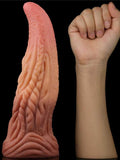 LoveToy Çift Katmanlı Platinyum Silikon Monster Dildo 25 cm - LV411018