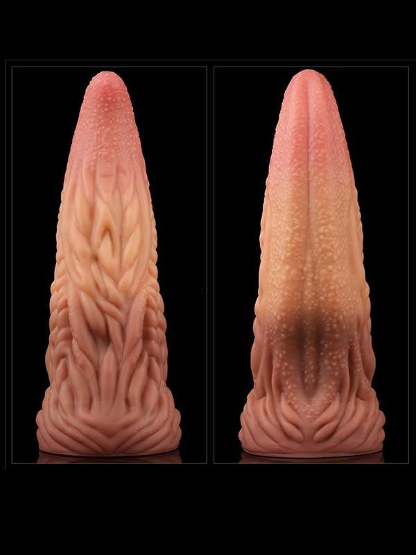LoveToy Çift Katmanlı Platinyum Silikon Monster Dildo 25 cm - LV411018