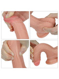 LoveToy Çift Katmanlı Platinyum Silikon Realistik Dildo 18 cm - LV4001