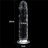 Lovetoy Flawless Clear 18 Cm Şeffaf Düz Dildo - FA-310015