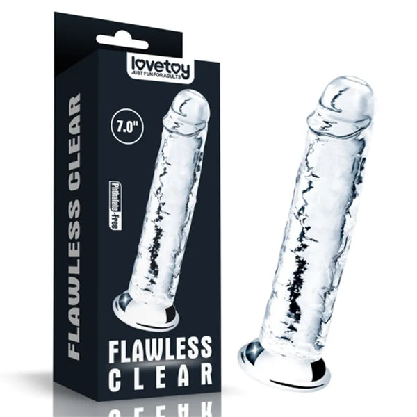 Lovetoy Flawless Clear 18 Cm Şeffaf Düz Dildo - FA-310015