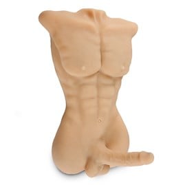 2 İşlevli Gerçek Ölçülerde Realistik 18 cm Penisli Erkek Vücut - Daniel - U6071