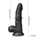 17 cm Belden Bağlamalı Realistik Dildo Zenci Penis Set - U6102B