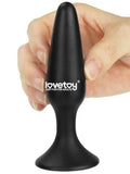 LoveToy Silicone Anal Plug S 11.5 cm Siyah - BK18S