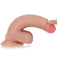 LoveToy Nature Cock 18 Cm Çift Katmanlı Platinum Dildo - FA-4001