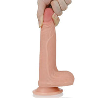 LoveToy Nature Cock 18 Cm Çift Katmanlı Platinum Dildo - FA-4001
