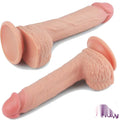 LoveToy Nature Cock 21.5 Cm Çift Katmanlı Platinum Dildo - FA-4003