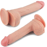 LoveToy Nature Cock 20.5 Cm Çift Katmanlı Platinum Dildo - FA-4004