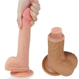LoveToy Nature Cock 20.5 Cm Çift Katmanlı Platinum Dildo - FA-4004