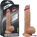 LoveToy Nature Cock 21.5 Cm Çift Katmanlı Platinum Dildo - FA-4003
