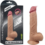 LoveToy Nature Cock 21.5 Cm Çift Katmanlı Platinum Dildo - FA-4003