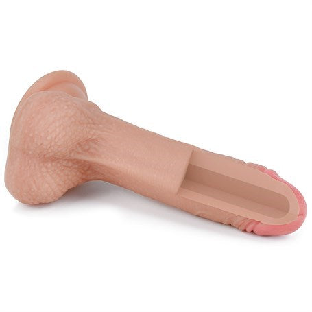 Belden Bağlamalı Nature Yeni Nesil Teknolojik Penis Realistik Anal Dildo 18 cm - LV4001FB
