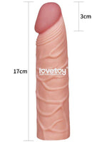 %15 İndirim – LoveToy Pleasure X Tender Realistik Penis Kılıfı 2.5 cm Uzatmalı - CA-LV1051F
