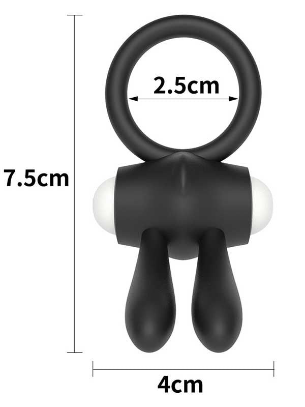 LoveToy Power Clit Titreşimli Klitoris Uyarıcılı Silikon Penis Halkası - LV1422