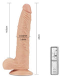 LoveToy Real Extreme Realistik Titreşimli Dildo 24 cm - LV350042-1