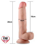 LoveToy Sliding 20 Cm. Çift Katmanlı Dildo - FA-317002