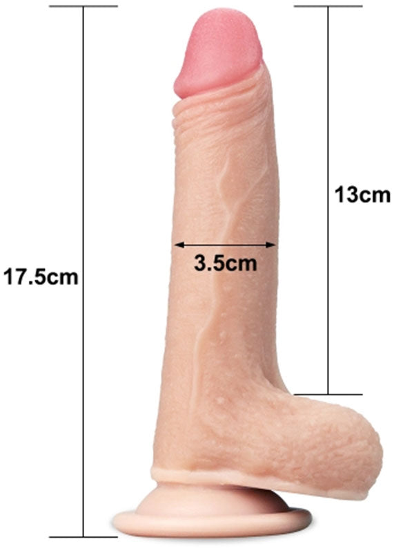 LoveToy Sliding Çift Katmanlı Realistik Dildo 17.5 cm - LV317001