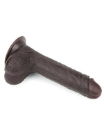 Kayar Derili Çift Katmanlı Gerçekçi Dildo 17.5 cm Siyah - LV317011