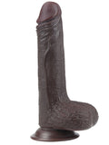 Kayar Derili Çift Katmanlı Gerçekçi Dildo 17.5 cm Siyah - LV317011