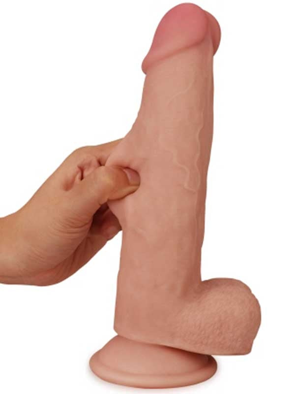 LoveToy Sliding Çift Katmanlı Realistik Dildo 20 cm - LV317002