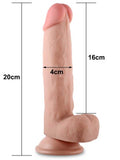 LoveToy Sliding Çift Katmanlı Realistik Dildo 20 cm - LV317002