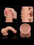 LoveToy Sliding Skin Dual Layer Çift Katmanlı Dildo 29 cm - LV317051