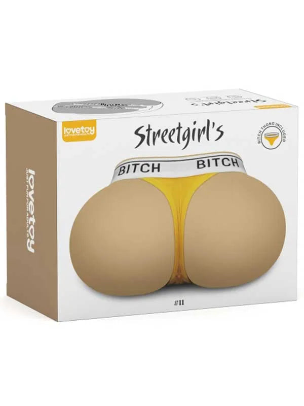 LoveToy Streetgirl's Bitch Çift Girişli Gerçekçi Tangalı Kalça 2.5 kg - LV352031