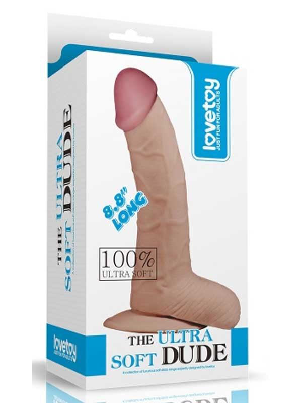 LoveToy The Ultra Soft Dude Realistik Dildo 20 cm - LV1085