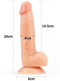 LoveToy The Ultra Soft Dude Realistik Dildo 20 cm - LV1088