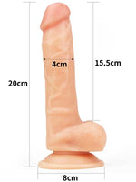 LoveToy The Ultra Soft Dude Realistik Penis 20 cm - LV1089