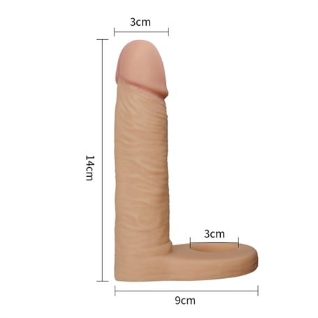 Soft Double Anal Dildo Penis 14 cm - LV1121