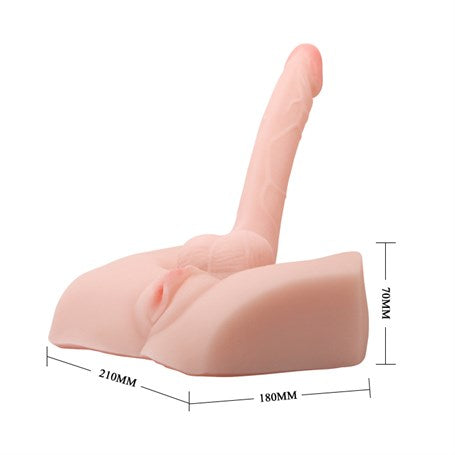 Titreşimli Ses Çıkarma Özelliğine Sahip Realistik Penis Ve Vajina - 9042