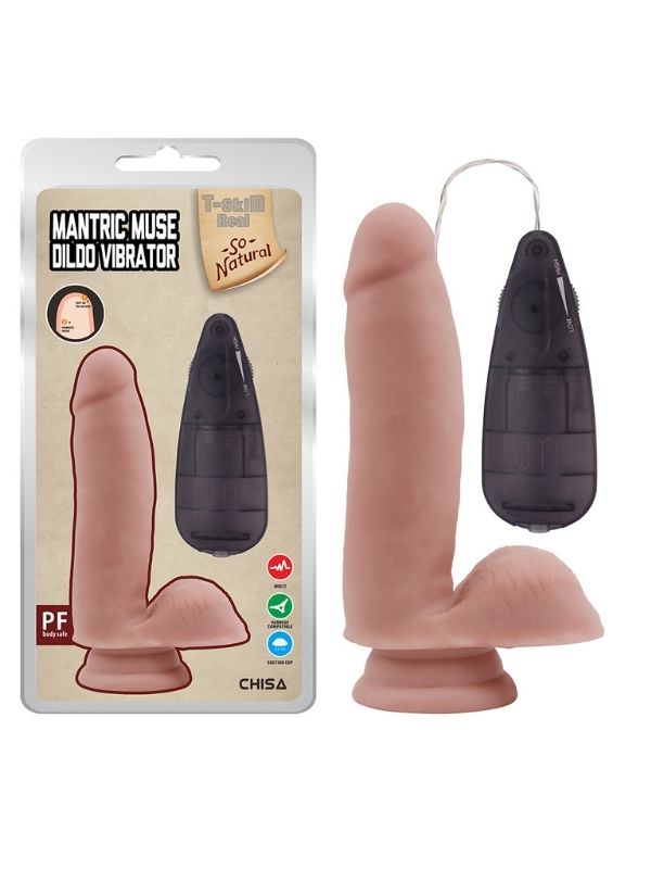 Mantric Muse 17.5cm x 3.8 cm Kıkırdaklı Gerçekçi Realistik Vibratör - C-CH7800