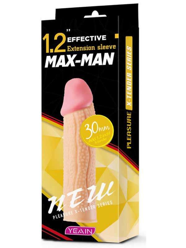 Max Man 30mm Dolgulu Penis Kılıfı YN0050 - C-YN0050