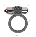Metal Titreşimli Silikon Penis Halkası - - BDM4000