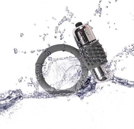 Metal Titreşimli Silikon Penis Halkası - - BDM4000
