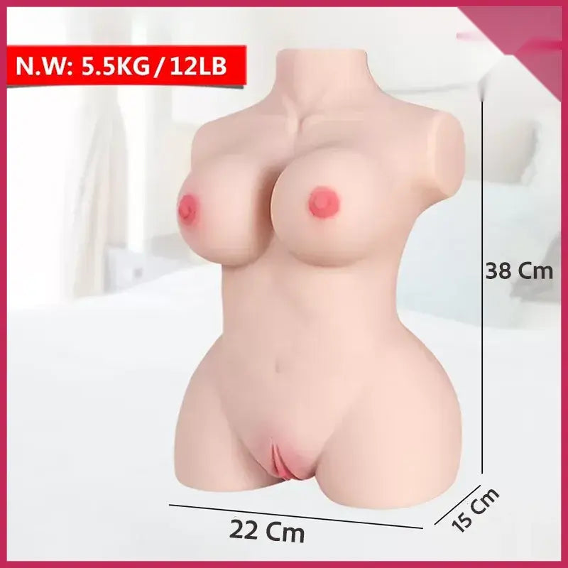 Monica Isıtmalı Titreşimli Yarım Vücut Mastürbatör - FA-XM1650