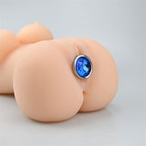 %10 İndirim – Mücevher Taşlı Büyük Boy Paslanmaz Çelik Anal Tıkaç (Plug) - CA-BDM0011