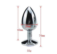 %10 İndirim – Mücevher Taşlı Küçük Boy Paslanmaz Çelik Anal Tıkaç (Plug) - CA-BDM009