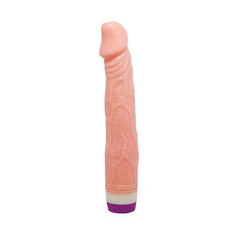 Güçlü Titreşimli 22 cm Realistik Vibratör Gerçekci Penis Dildo - B1060