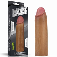Nature Extender 4.5 cm Dolgulu Penis Kılıfı Premium Silikon Kılıf Melez - LV4211B