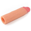 Nature Extender 4.5 cm Dolgulu Premium Ten Rengi Silikon Penis Kılıfı - CA-LV4211F